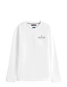 Hilfiger Stack Ls Tee Tommy Hilfiger White