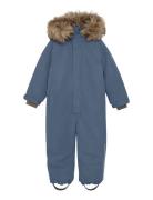 Snowsuit W. Fake Fur En Fant Blue