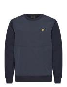 Half Raglan Hybrid Sweatshirt Lyle & Scott Navy