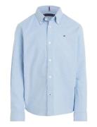 Boys Stretch Oxford Shirt L/S Tommy Hilfiger Blue