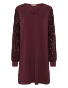 Cuchabrina Sequins Dress Culture Burgundy