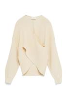 Mschzinelle Rachelle Wrap Pullover MSCH Copenhagen Cream
