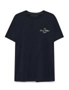Outline Flag Script Tee Tommy Hilfiger Black