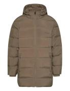 Ls Bonded Chnnld Long Hooded Puf Calvin Klein Brown