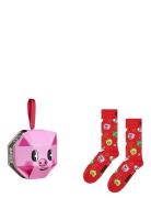 1-Pack Holiday Pig Sock Gift Set Happy Socks Pink