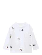 Snoopy Embroidered T-Shirt Mango White