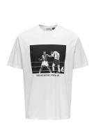 Onsmuhammad Ali Rlx Ss Lic Tee ONLY & SONS White