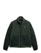 Fleece Hybrid Jacket Superdry Khaki