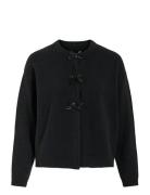 Vibrianna O-Neck L/S Bow Knit Cardigan Vila Black