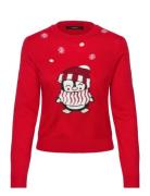 Vmcute Ls O-Neck Pullover Xmas Box Vero Moda Red