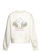 Embroidered Cotton Sweatshirt Mango White