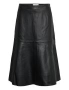 Dante6-Colleen Flared Leather Skirt Dante6 Black