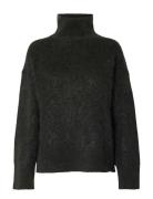 Slfmira Mohair Ls Knit High-Neck Selected Grey