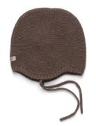 Bonnet Wool Knit Huttelihut Brown