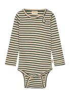 Body L/S Modal Striped Petit Piao Cream