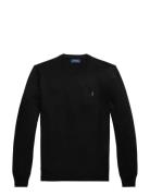 Slim Fit Washable Wool Crewneck Sweater Polo Ralph Lauren Black