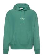 Premium Terry Micro Monologo Hoo Calvin Klein Jeans Green