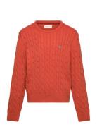 Shield Cotton Cable C-Neck GANT Orange