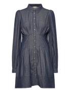 Denim Fitted Dress By Ti Mo Blue