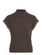 Dante6-Meloe Sleeveless Chain Sweater Dante6 Brown