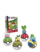 Pokémon Grass-Type Trainer Team Building Toy Kit, 4 Action Figures For...