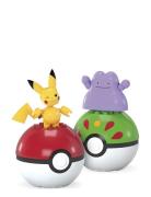 Pokémon Poké Ball 2-Pack Building Toy Kits With 2 Action Figures For K...