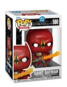 Funko Pop Vinyl Dcdm Saint Batman Funko Red