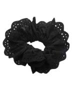 Pico Lace Scrunchie Black