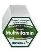 Berthelsen Naturprodukter - Vegansk Multivitamin   90 stk.