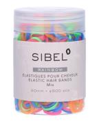 Sibel Rainbow Elastic Hair Bands Mix Art. P000619   500 stk.