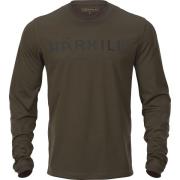 Härkila Men's Mountain Hunter L/S T-shirt Hunting Green/Shadow Brown