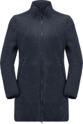 Women's High Curl Coat Night Blue