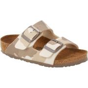 Birkenstock Kids' Arizona Birko-Flor Narrow Desert Soil Camo Almond