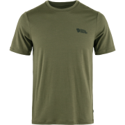 Fjällräven Men's Abisko Wool Logo Short Sleeve Laurel Green