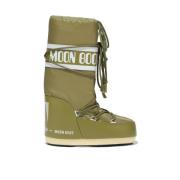 Moon Boot Kids' Icon Nylon Boots  Khaki