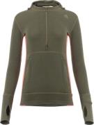 Aclima Women's WarmWool Hoodsweater with Zip Olive Night/Spiced 