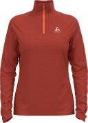 Women's Midlayer 1/2 Zip Run Easy Warm Cinnabar Melange