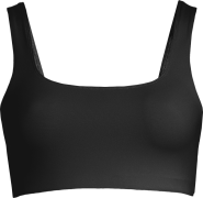 Women's Square Neck Bikini Top Black