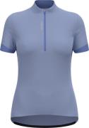 Odlo Women's T-shirt S/U Collar S/S 1/2 Zip Essential Blue Heron/Persi...