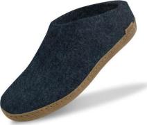 Glerups Unisex Slip-on With Leather Sole Denim