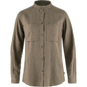 Fjällräven Women's Övik Hemp Shirt Long Sleeve Suede Brown