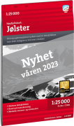 Calazo förlag Høyfjellskart Jölster 1:25.000 NoColour