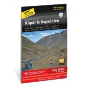 Calazo förlag Högalpin karta Ähpar & Rapadalen 1:25.000 NoColour