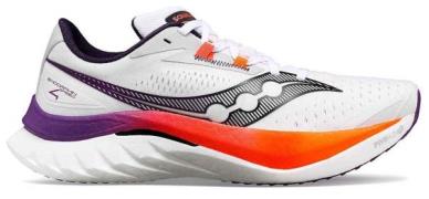 Saucony Men's Endorphin Speed 4  White/Viziorange