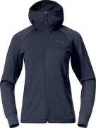 Bergans Women's Rabot Merino Tech Midlayer Hoodie Navy Blue