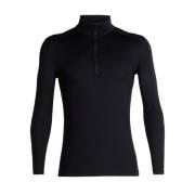 Icebreaker Men's 200 Oasis Longsleeve Half Zip Black