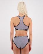 Mons Royale Sierra Sports Bra Grey Heather / Black