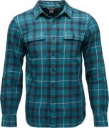 Black Diamond Men's Project Twill Long Sleeve Shirt Creek Blue-charcoa...