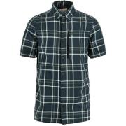 Fjällräven Men's Abisko Hike Shirt Short Sleeve Dark Navy-chalk White