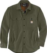Carhartt Men's Canvas Fleece-Lined Shirt Jacket Basil